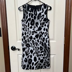 Ann Taylor cheetah print sheath dress